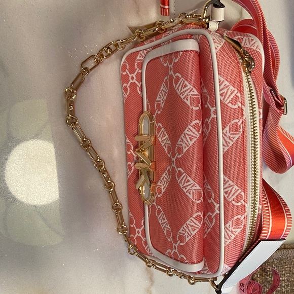 MICHAEL Michael Kors Coral and White Crossbody Bag - Picture 4 of 9